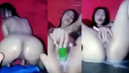 Imel Masturbasi Dengan Mentimun Besar Sampai Muncrat Deras