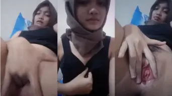 Abg Hijab Toge Beol Becek Sampe Keluar Semua